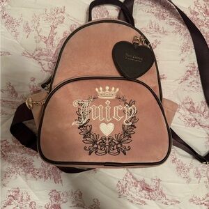 Juicy Couture Blush Backpack with Heart Charm